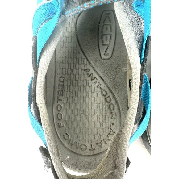 Keen Whisper Sport Sandals Hiking Waterproof Shoes Aqua Teal Blue Womens Size 10 - Picture 9 of 13